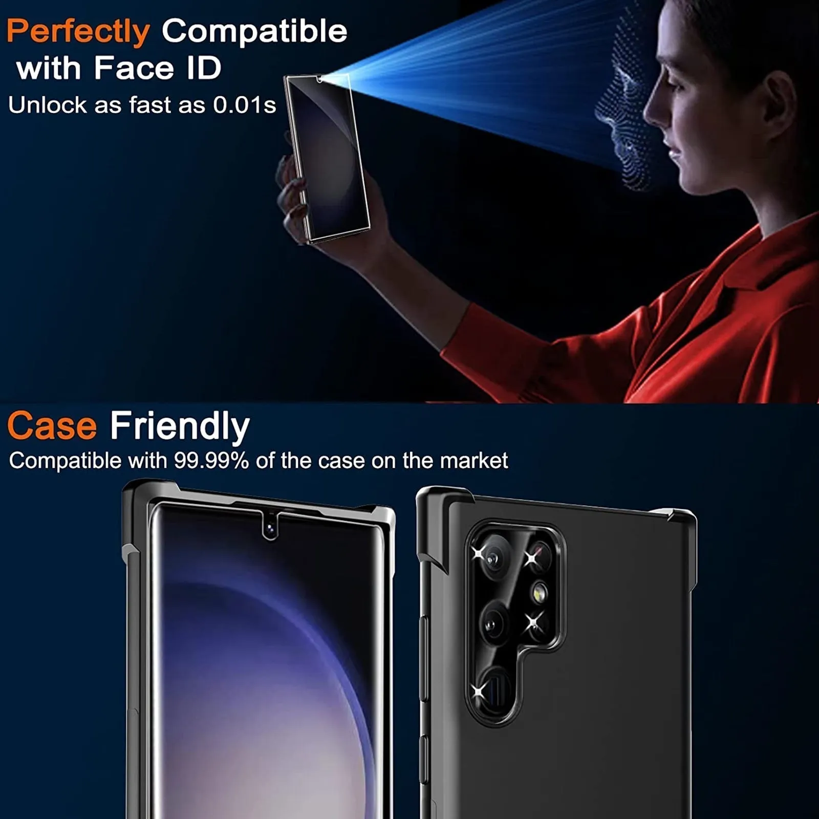 2 Set Soft PET Film Screen Protector for Samsung Galaxy S24  PLUS Front and Back