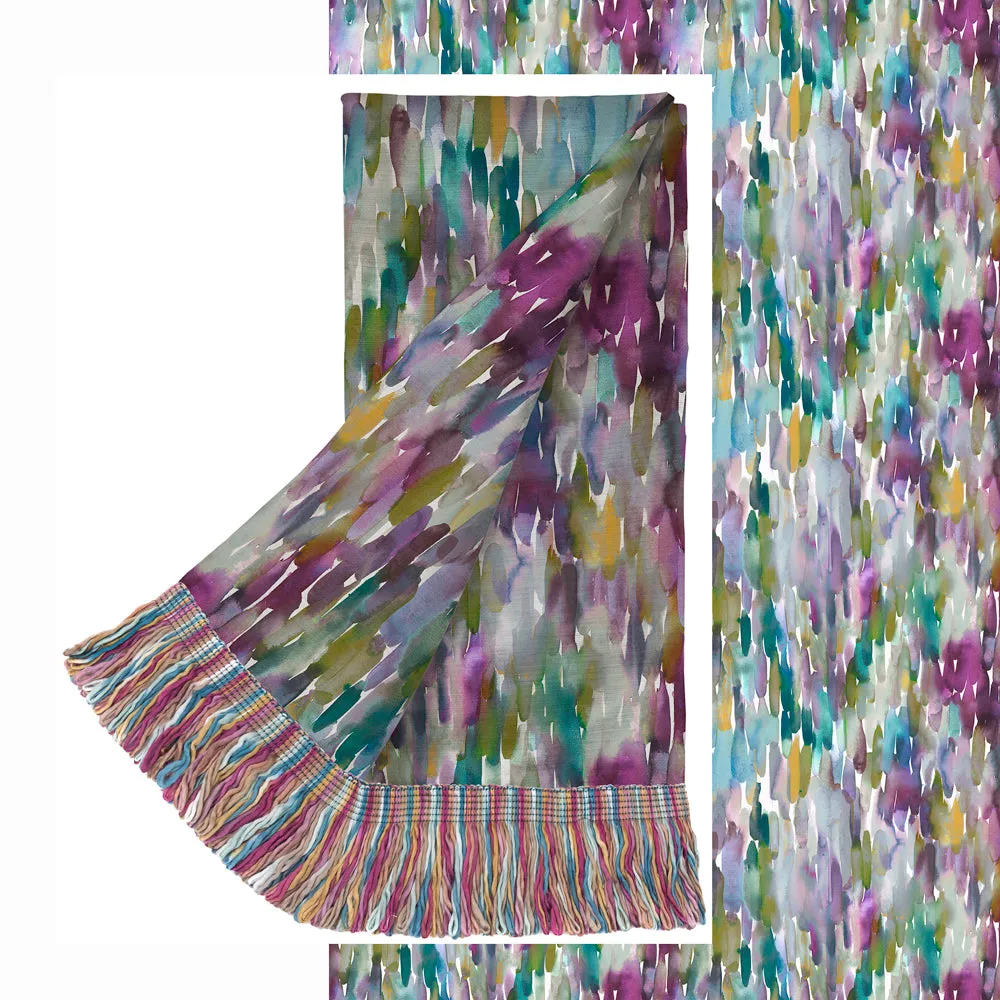 Azima Abstract Printed Throw Indigo