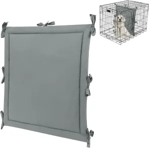 BALAPET Soft Dog Crate Divider Panel (Divider Only, Without Crate), Warm Dog Kennel Divider with Ties, Dog Crate Accessories for Puppy Crate Training, Grey, 31" H x 30" W