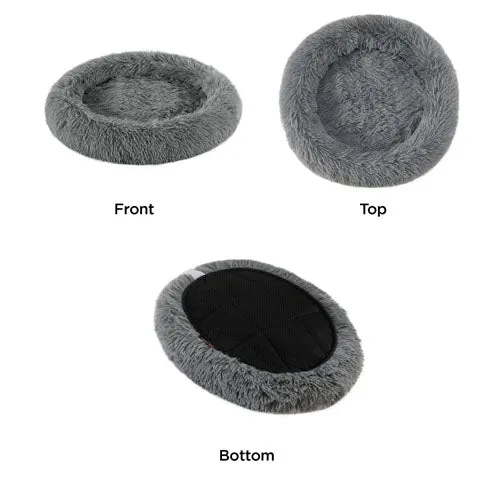 Best Friends by Sheri Oval Shag Cat Bed