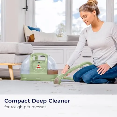 Bundle of Bissell Little Green Pet Deluxe Portable Carpet Cleaner and Car/Auto Detailer, 3353, Gray/Blue   BISSELL Pet Pro Oxy Spot & Stain