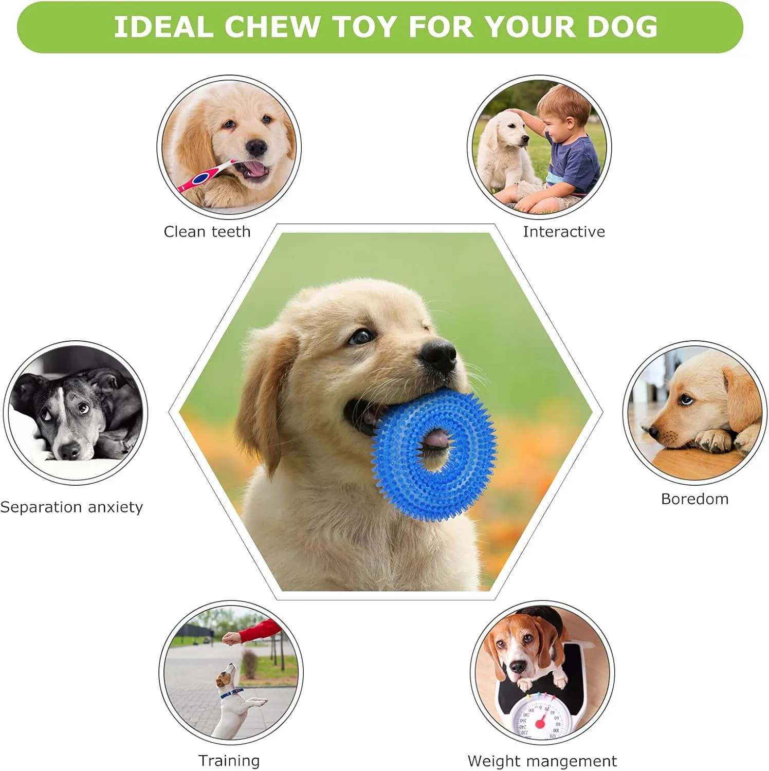 Dog Chew Toys for Puppy Teething, 3Pack 2-8 Months Puppies Teething Toys Soft & Durable Puppy Toys for Cleaning Teeth and Protects Oral Health Both Small Dogs & Medium Dog Suitable (3 Pack)