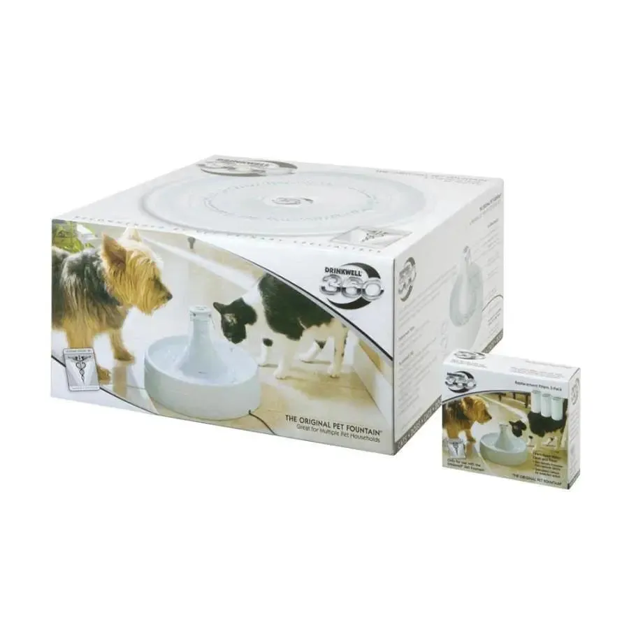 Drinkwell Plastic 360 Pet Fountain 128oz
