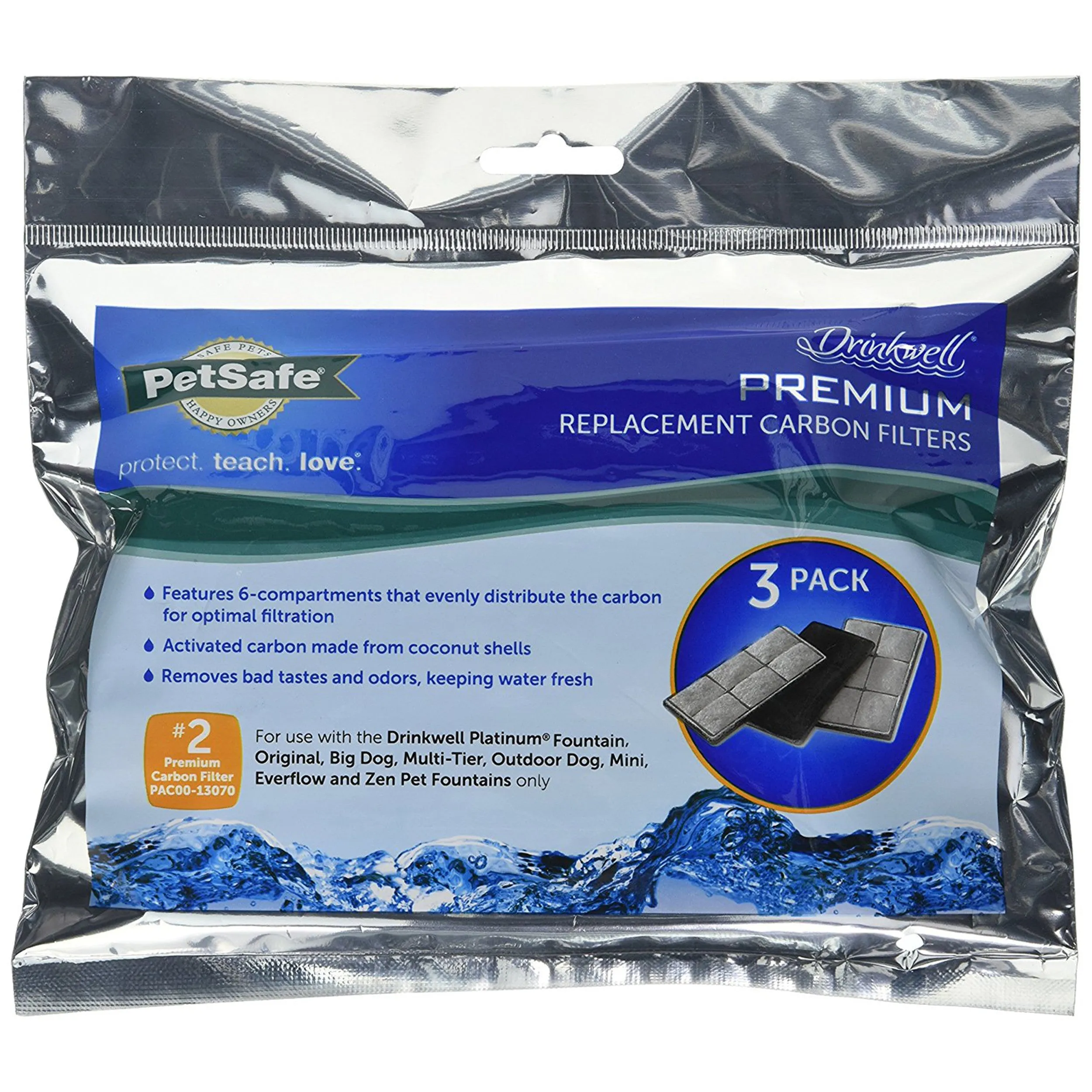 Drinkwell® Premium Replacement Carbon Filters (3-Pack)