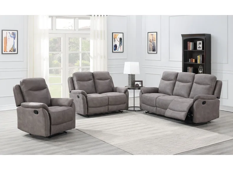 Evan Reclining Three Seat Sofas
