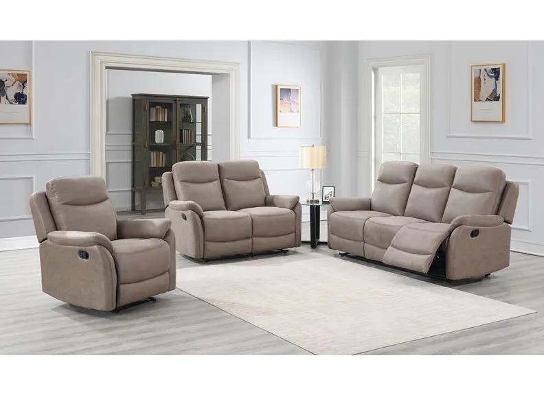 Evan Reclining Three Seat Sofas