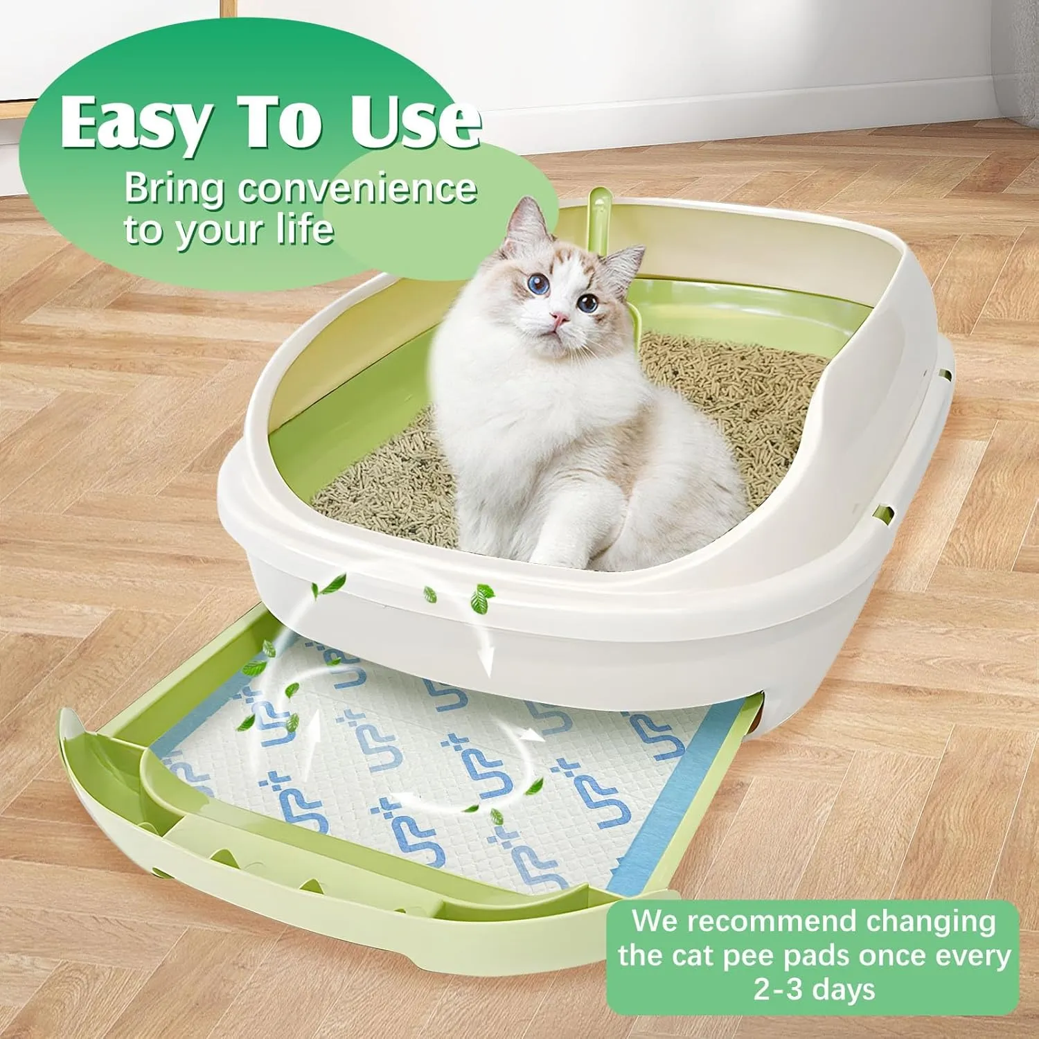 Fhiny Pee Pads for Dogs,13"17.7" Puppy Pet Training Pads Super Absorbent Puppy Pads Disposable Dog Pee Pad Leakproof Quick Drying Waterproof for Doggie, Cats, Rabbits-S 100PCS