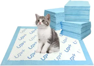 Fhiny Pee Pads for Dogs,13"17.7" Puppy Pet Training Pads Super Absorbent Puppy Pads Disposable Dog Pee Pad Leakproof Quick Drying Waterproof for Doggie, Cats, Rabbits-S 100PCS
