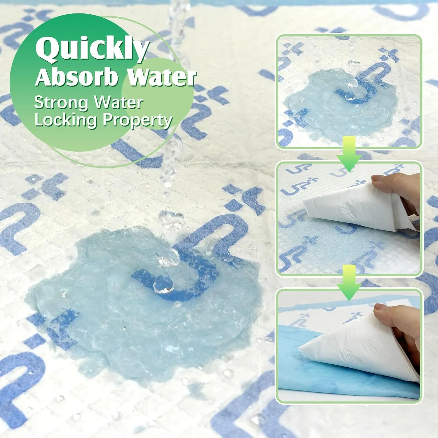Fhiny Pee Pads for Dogs,13"17.7" Puppy Pet Training Pads Super Absorbent Puppy Pads Disposable Dog Pee Pad Leakproof Quick Drying Waterproof for Doggie, Cats, Rabbits-S 100PCS