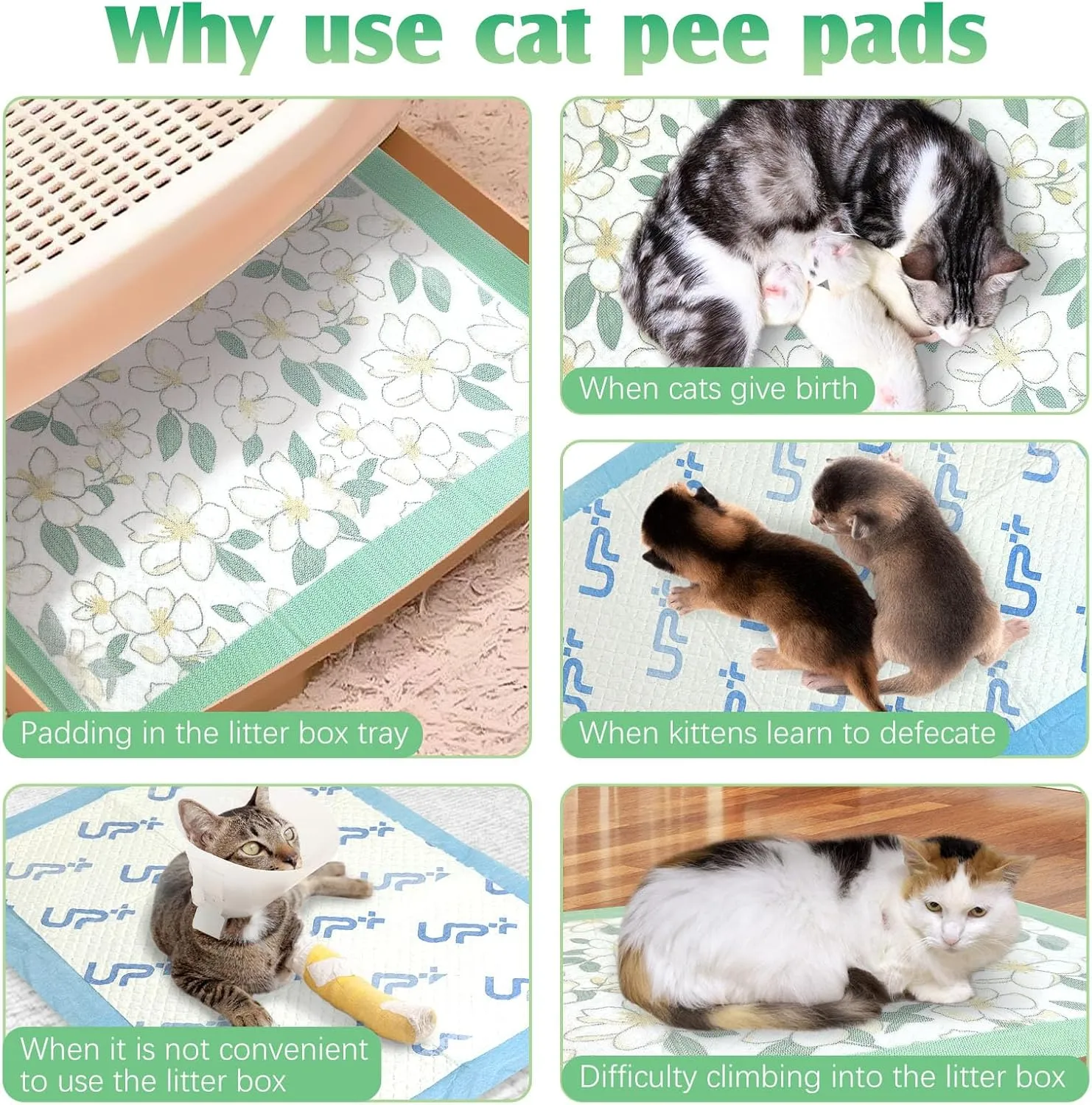 Fhiny Pee Pads for Dogs,13"17.7" Puppy Pet Training Pads Super Absorbent Puppy Pads Disposable Dog Pee Pad Leakproof Quick Drying Waterproof for Doggie, Cats, Rabbits-S 100PCS
