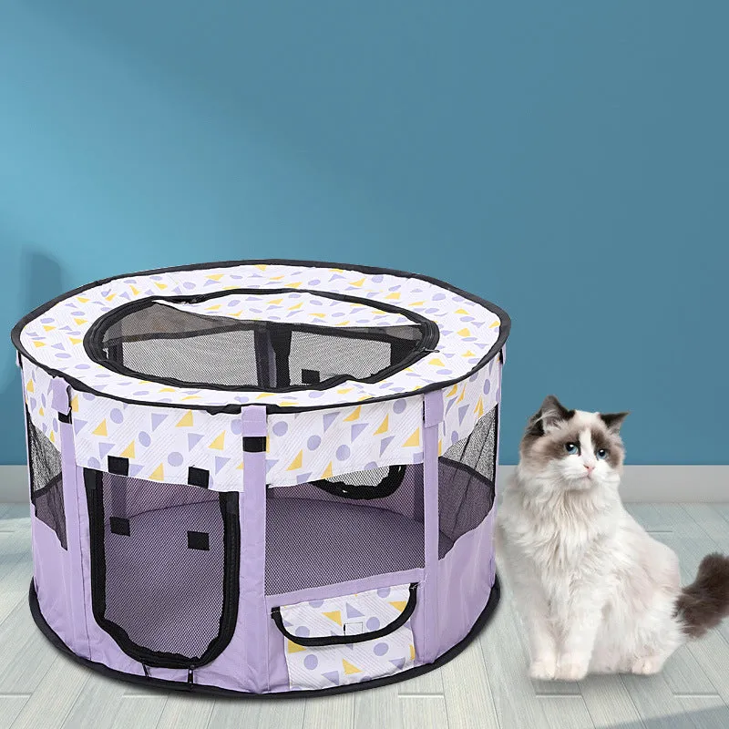 Foldable Pet Tents - Pop-Up Indoor/Outdoor Playpen for Cats & Dogs | 3 Size