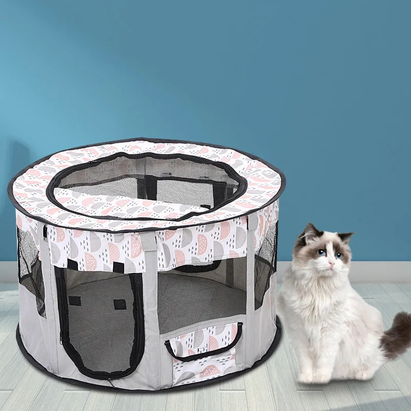 Foldable Pet Tents - Pop-Up Indoor/Outdoor Playpen for Cats & Dogs | 3 Size