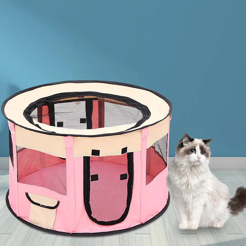 Foldable Pet Tents - Pop-Up Indoor/Outdoor Playpen for Cats & Dogs | 3 Size