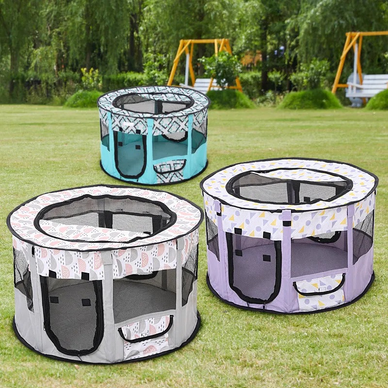 Foldable Pet Tents - Pop-Up Indoor/Outdoor Playpen for Cats & Dogs | 3 Size