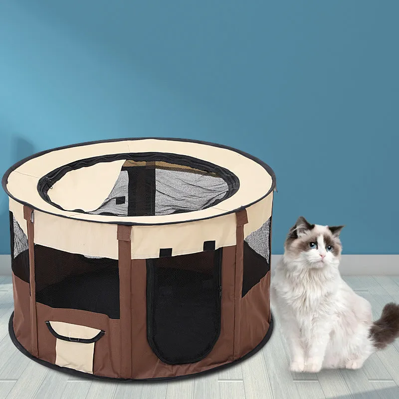 Foldable Pet Tents - Pop-Up Indoor/Outdoor Playpen for Cats & Dogs | 3 Size