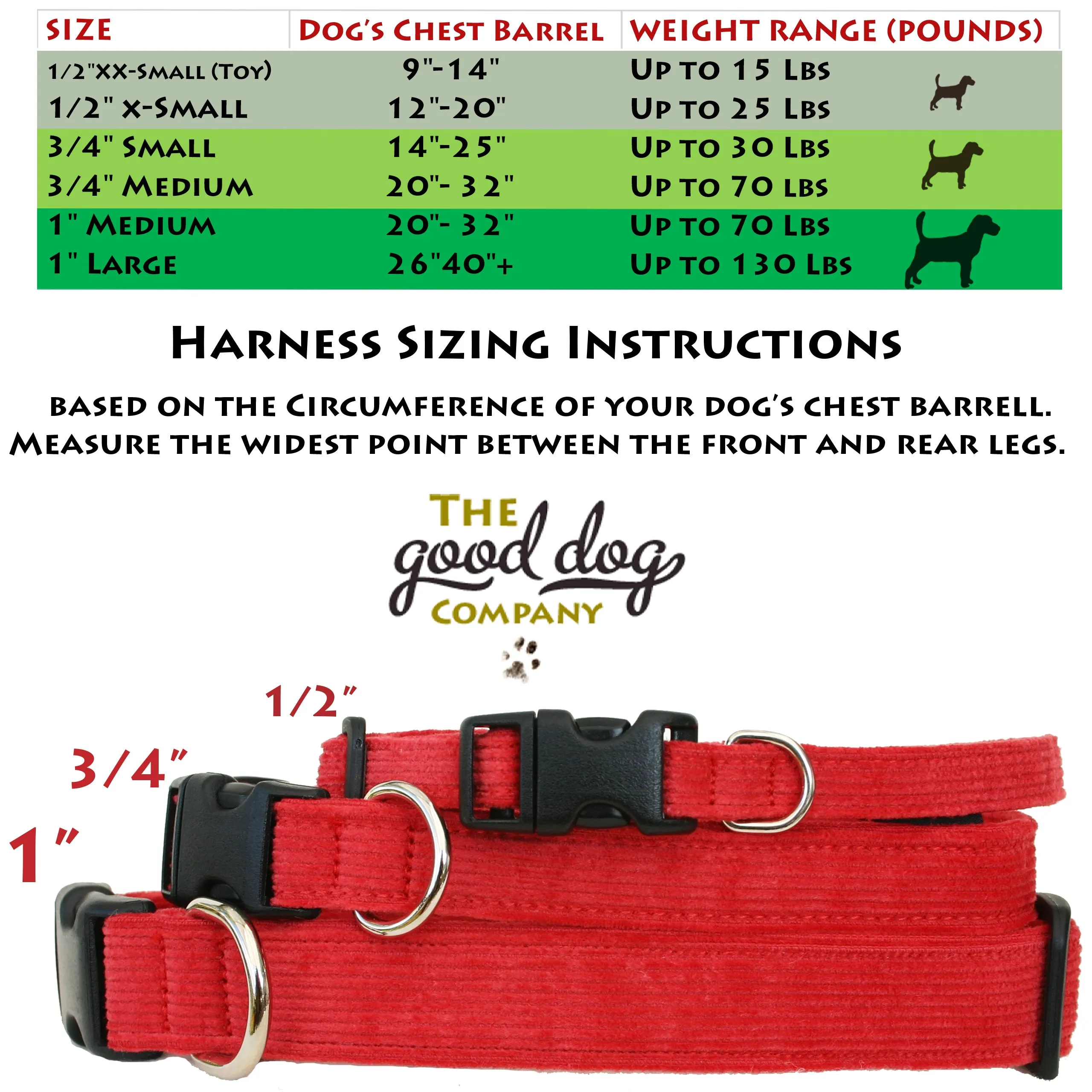 Hemp Dog Harness BLACK Corduroy