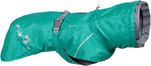Hurtta Monsoon Coat II ECO, Wet Weather Dog Raincoat Coat, Peacock, 12 in