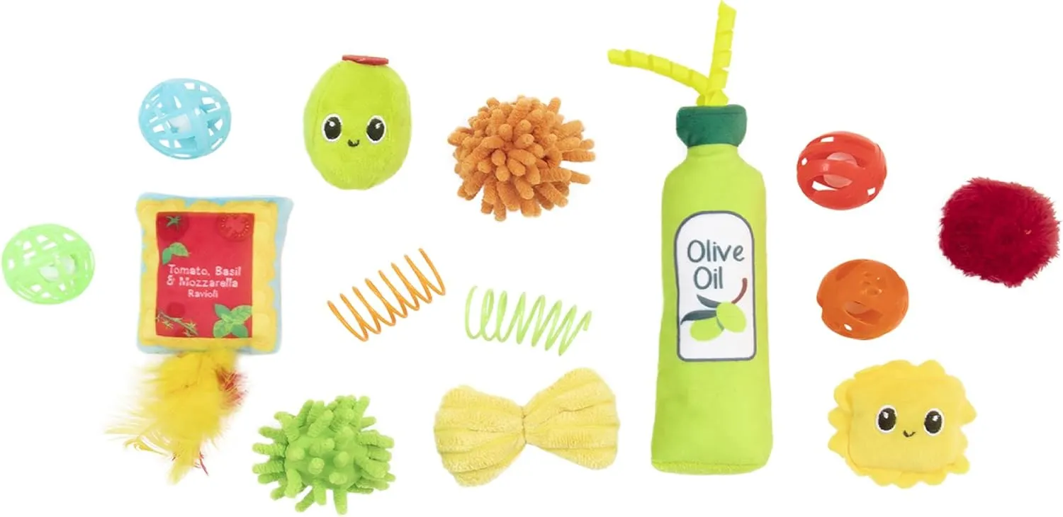 Italy Bulk Cat Toys, Catnip and Interactive Toys- 14pcs
