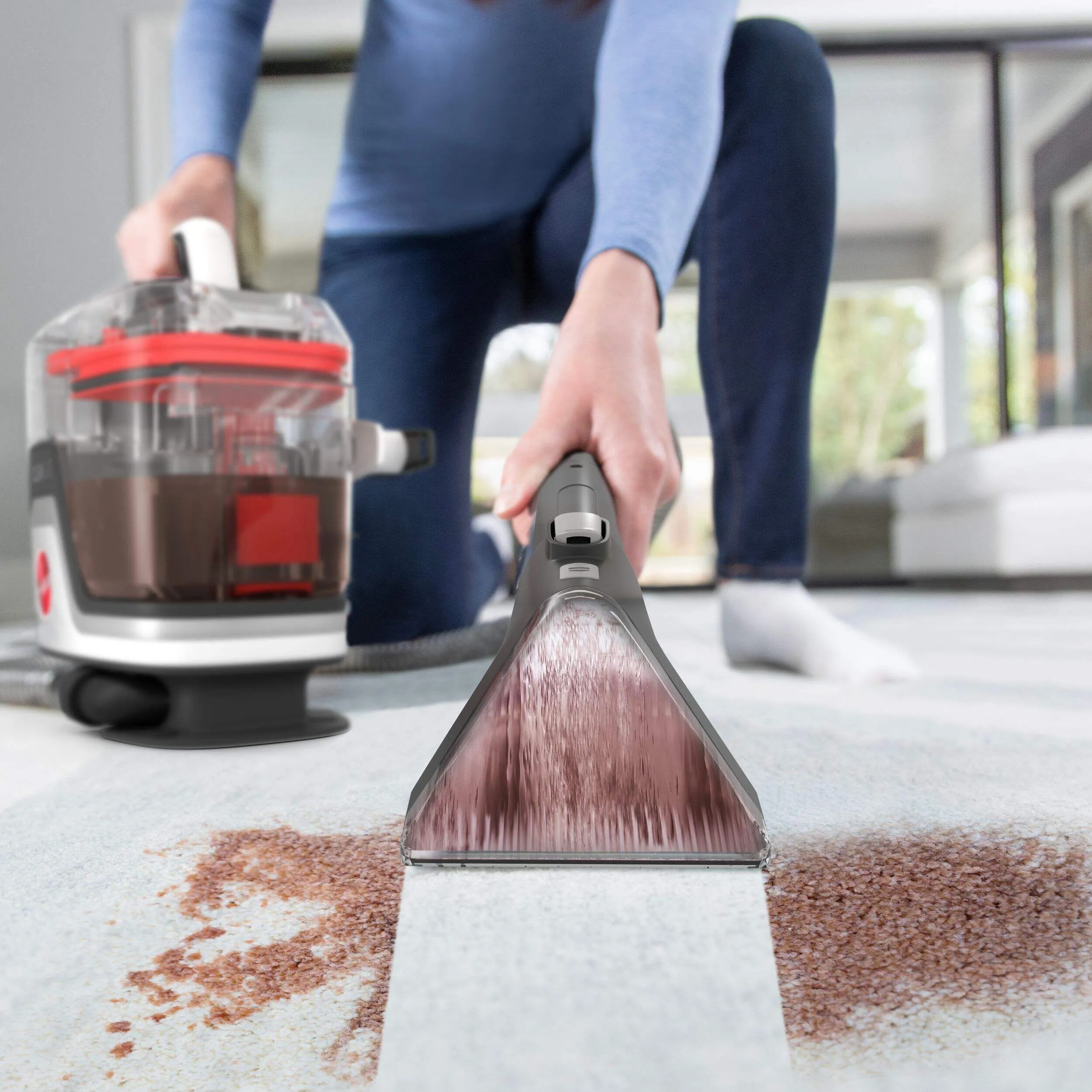 Item shows light use! Hoover CleanSlate Pet Plus Carpet & Upholstery Corded Portable Spot Deep Cleaner includes box!