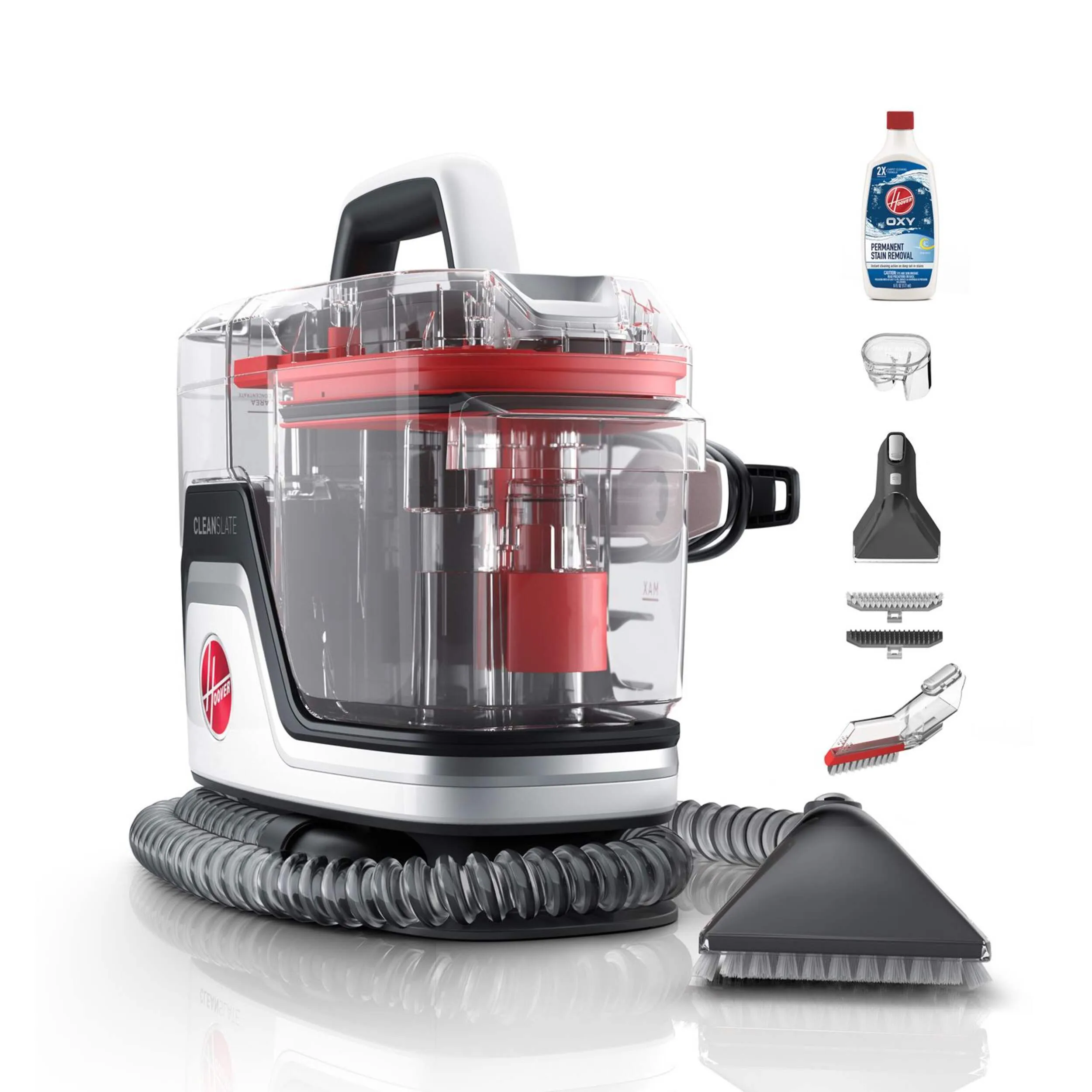 Item shows light use! Hoover CleanSlate Pet Plus Carpet & Upholstery Corded Portable Spot Deep Cleaner includes box!