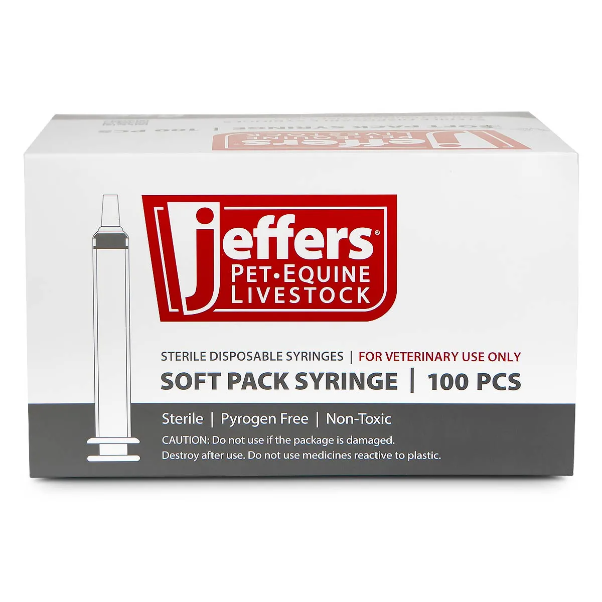 Jeffers Luer Slip Syringes, Boxes