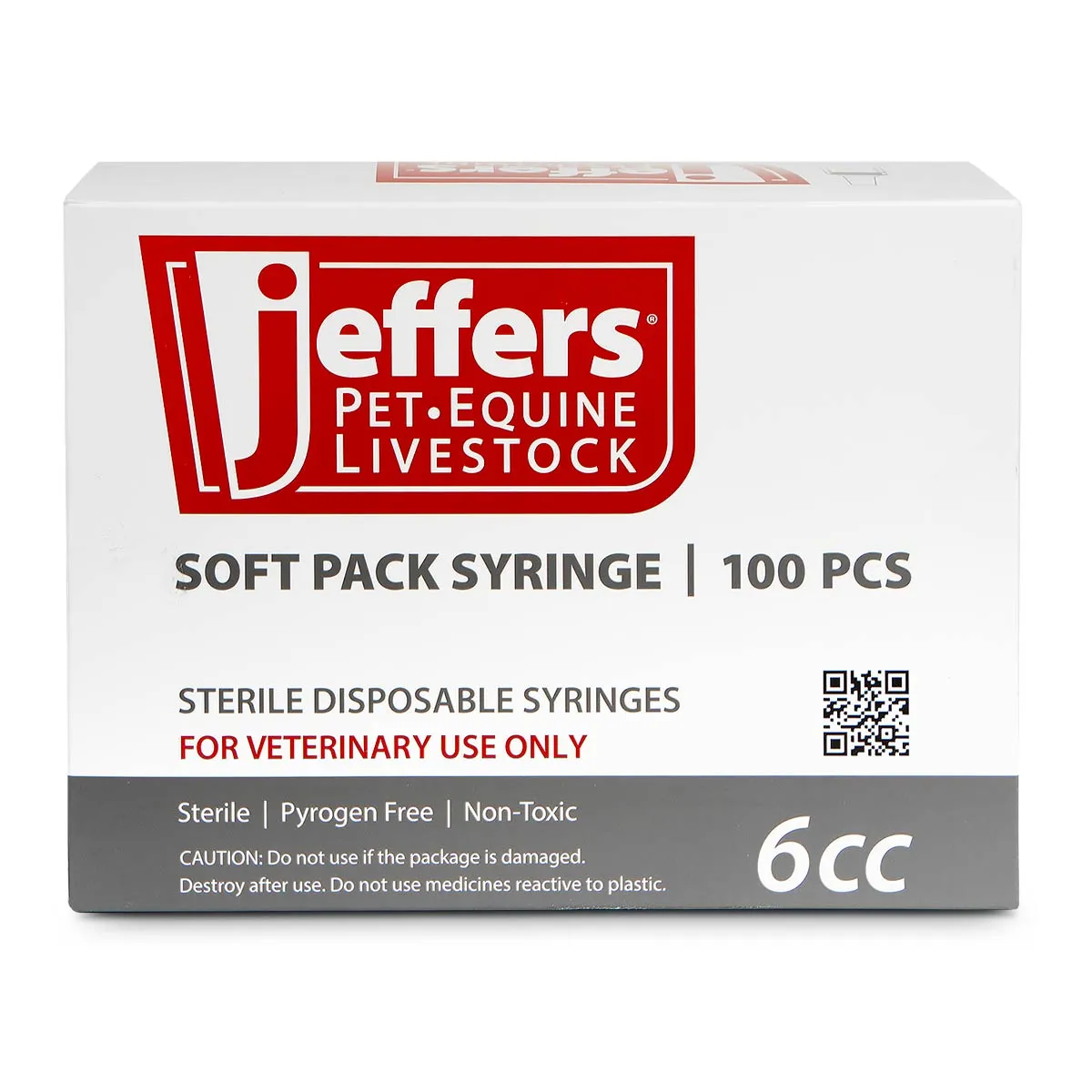 Jeffers Luer Slip Syringes, Boxes