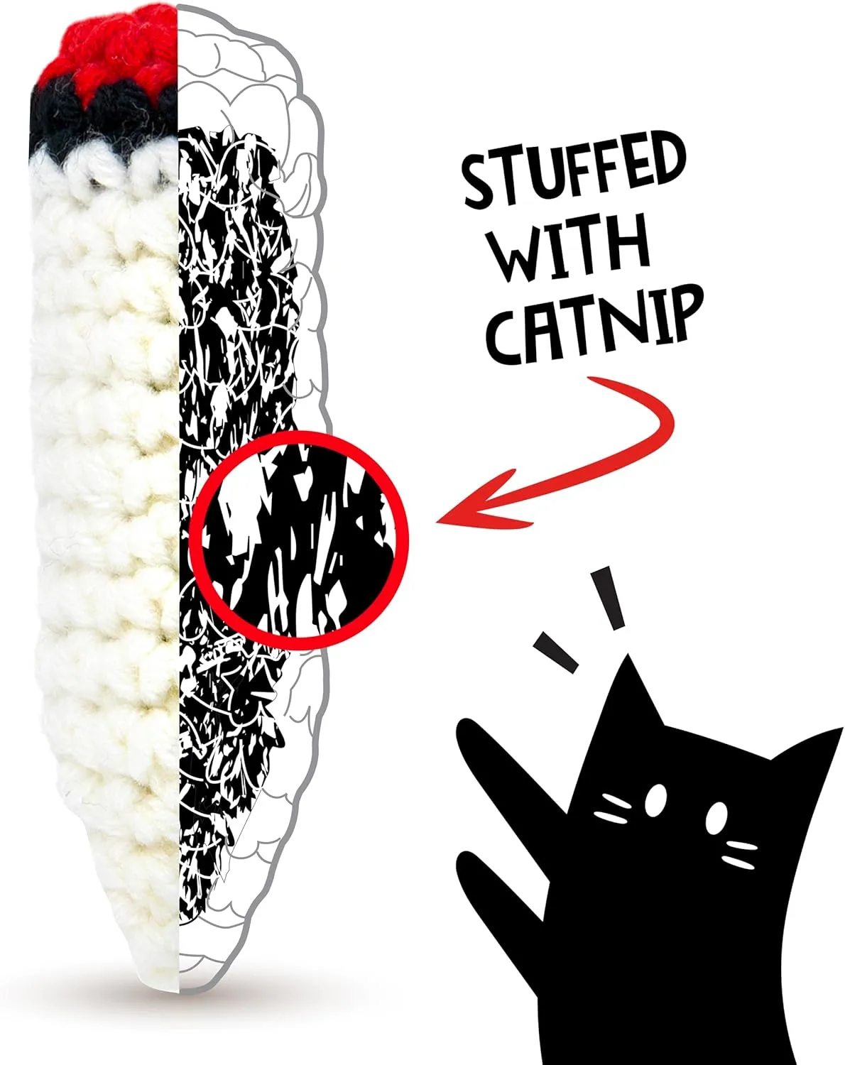 Kittie Doobs - Catnip Joints for Cats - Safe, Durable, and Hilarious Cat Toys