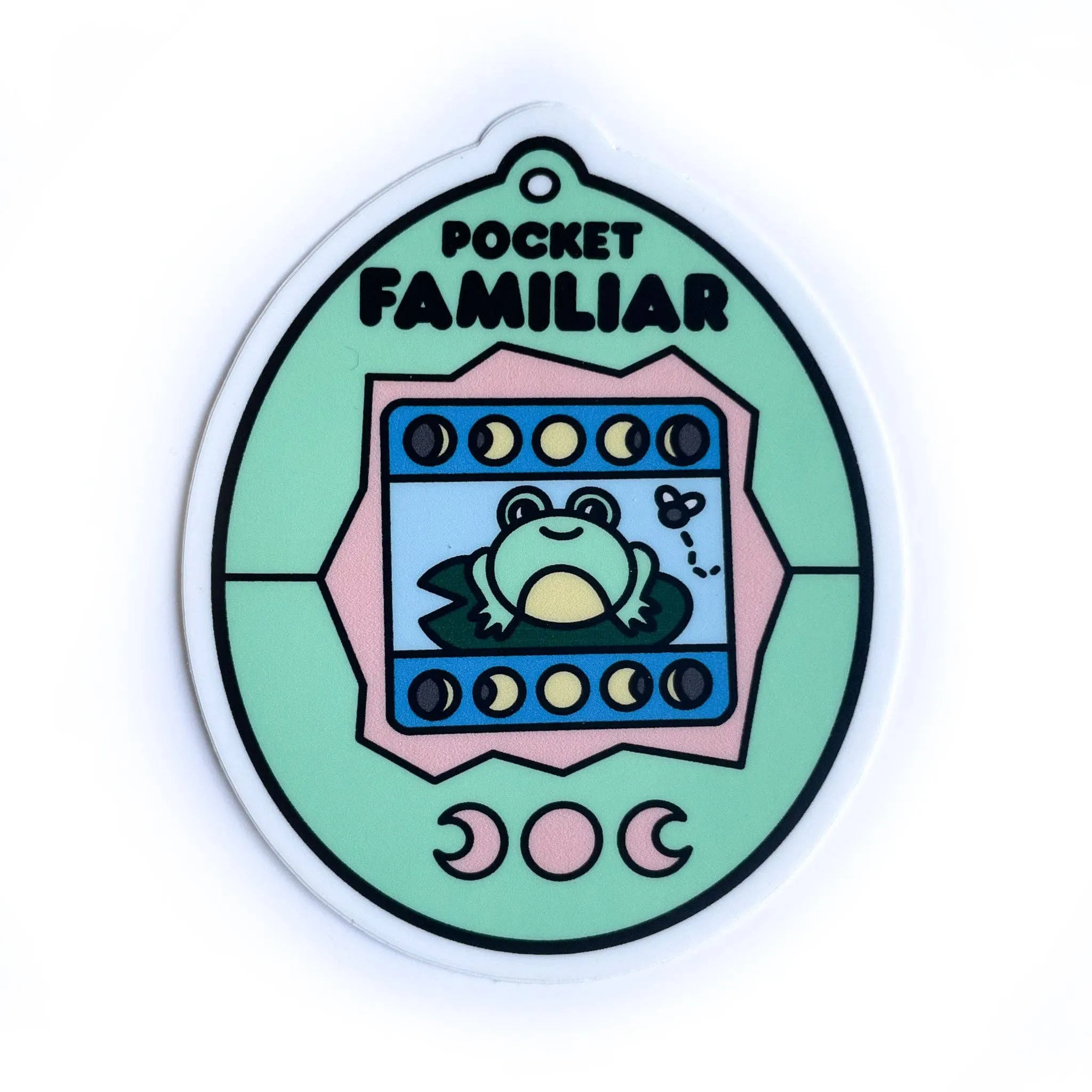 Kitty With A Cupcake - Pocket Familiar Frog Virtual Pet Sticker