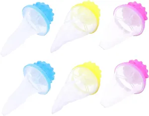 Laundry Hair Cleaning Filter Pouches 6pcs Mesh Bag for Washing Machine Tub Drain Lint Catcher for Household Shower
