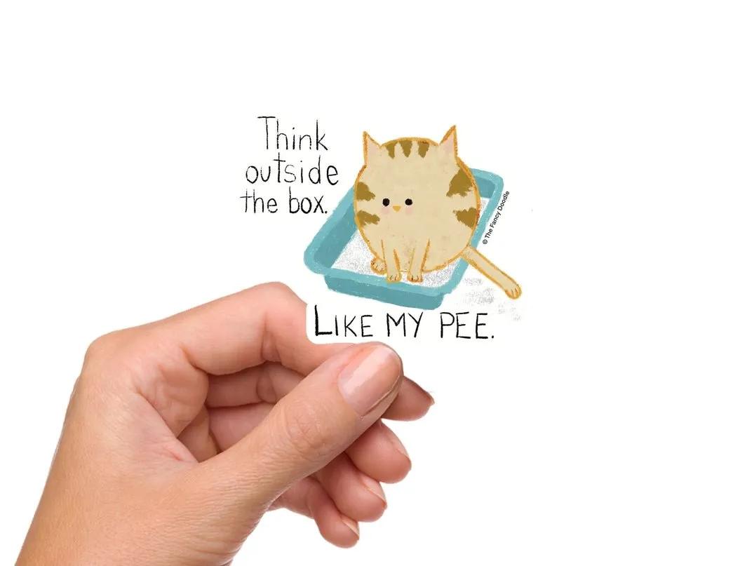 Litterbox Sticker