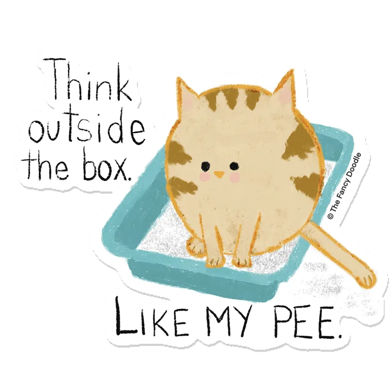 Litterbox Sticker