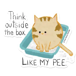 Litterbox Sticker