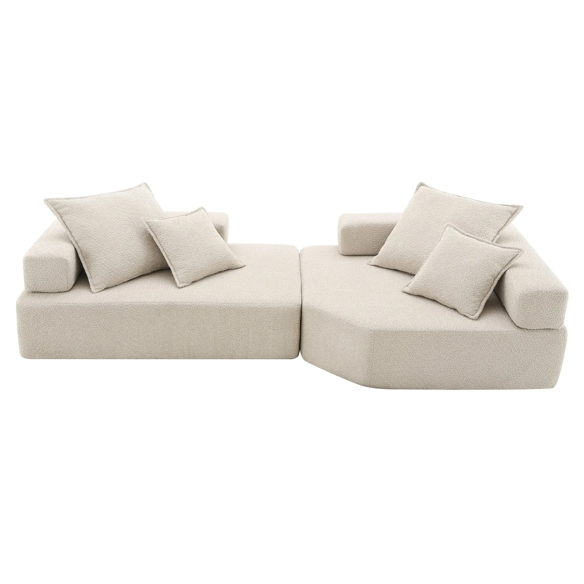 Lueur Oversized Modular 2 Pc Sectional Sofa