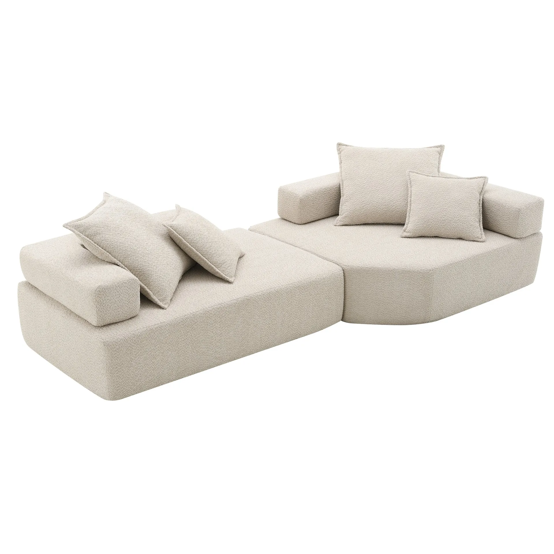 Lueur Oversized Modular 2 Pc Sectional Sofa
