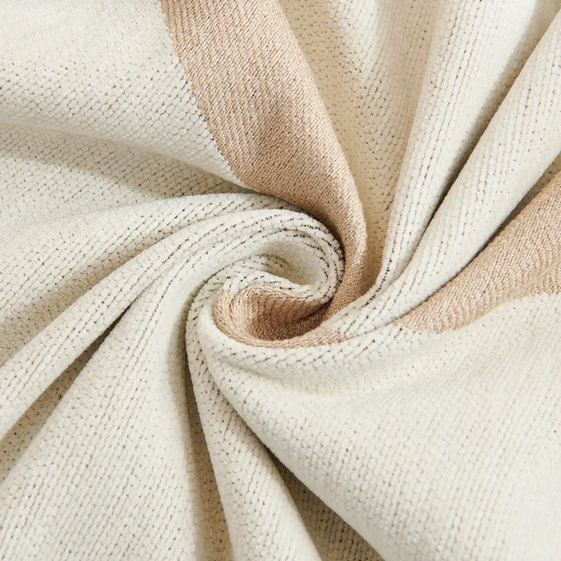 Maylee Geometric Curve Sofa Couch Cover Blanket