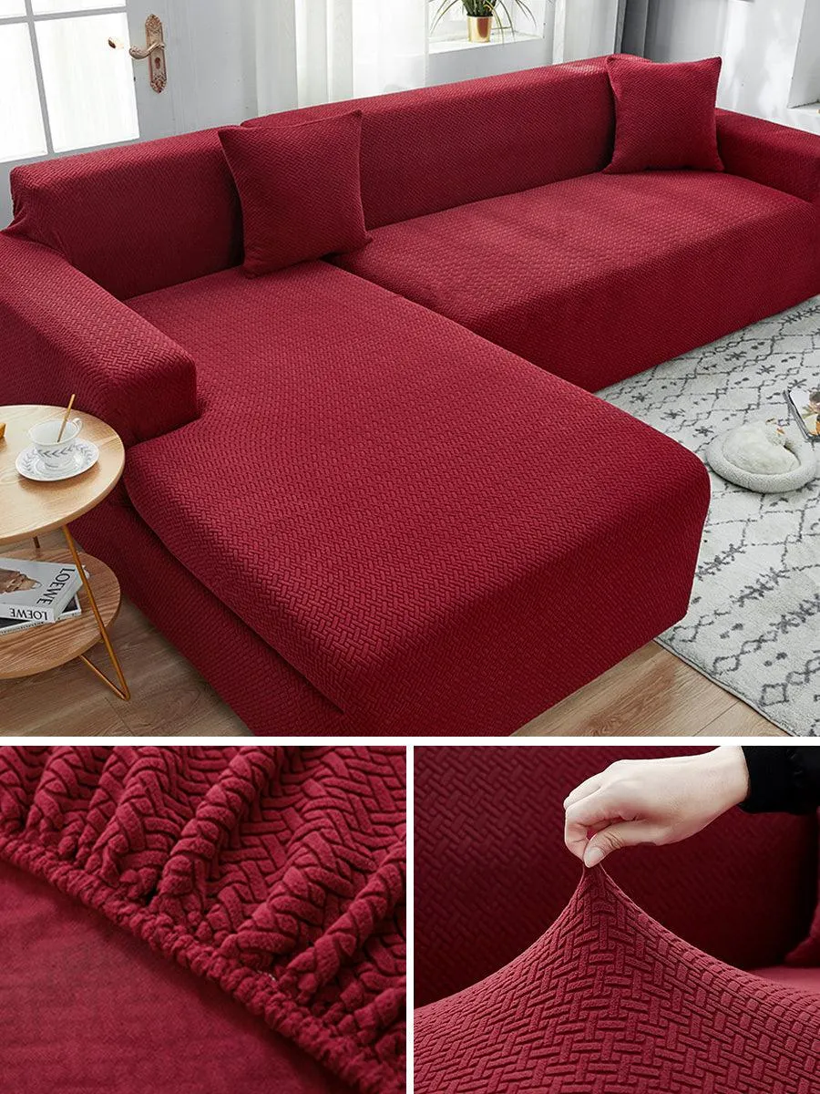 Maze-Design Full Sofa Cover
