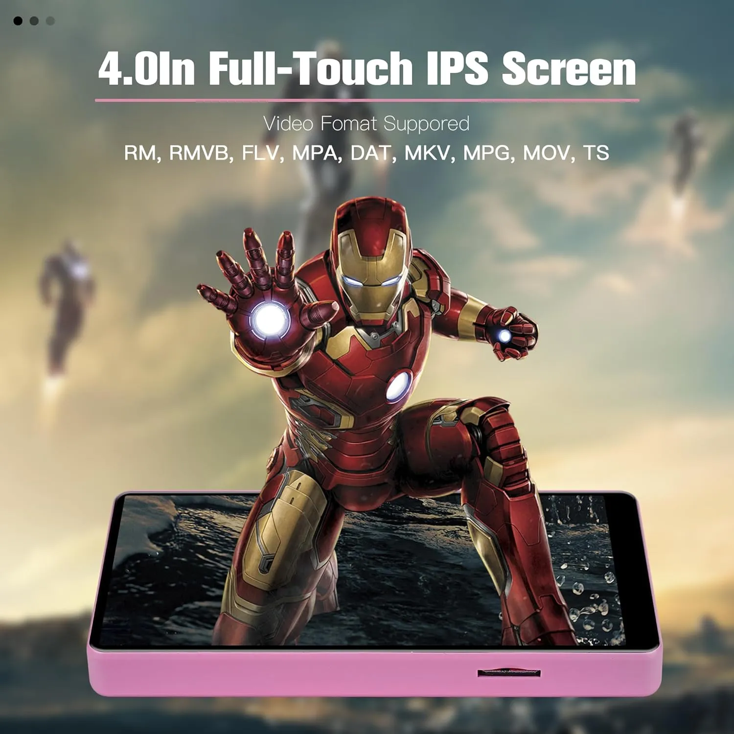 MP3 Player with Bluetooth and WiFi,MP3 MP4 Player for Kids with Spotify, YouTube, Audible, 4.0" HD Touch Screen Android Music Player with Parental Controls, 2000mAh
