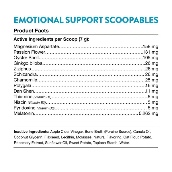 NaturVet Emotional Support 24/7 Daily Calming Aid Scoopables 11oz