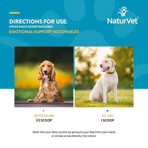 NaturVet Emotional Support 24/7 Daily Calming Aid Scoopables 11oz