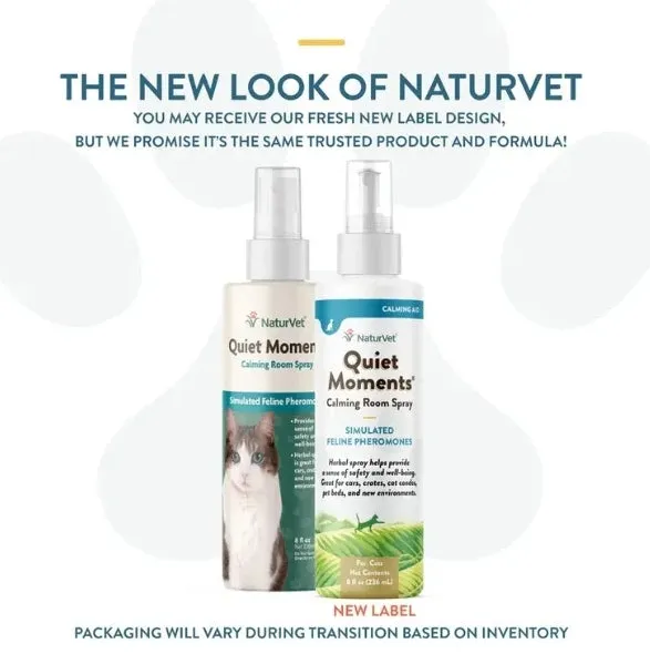 NaturVet Quiet Moments® Cat Calming Room Spray 8oz