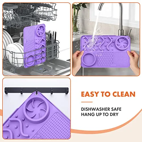 NPET 2 in 1 Slow Feeder For Dogs Bowls Dog Licking Mat