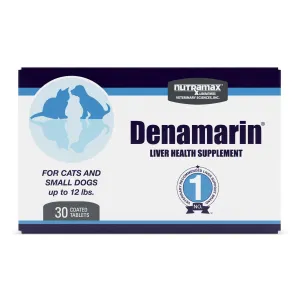 Nutramax Denamarin Liver Health Supplement for Small Dogs and Cats - With S-Adenosylmethionine (SAMe) and Silybin