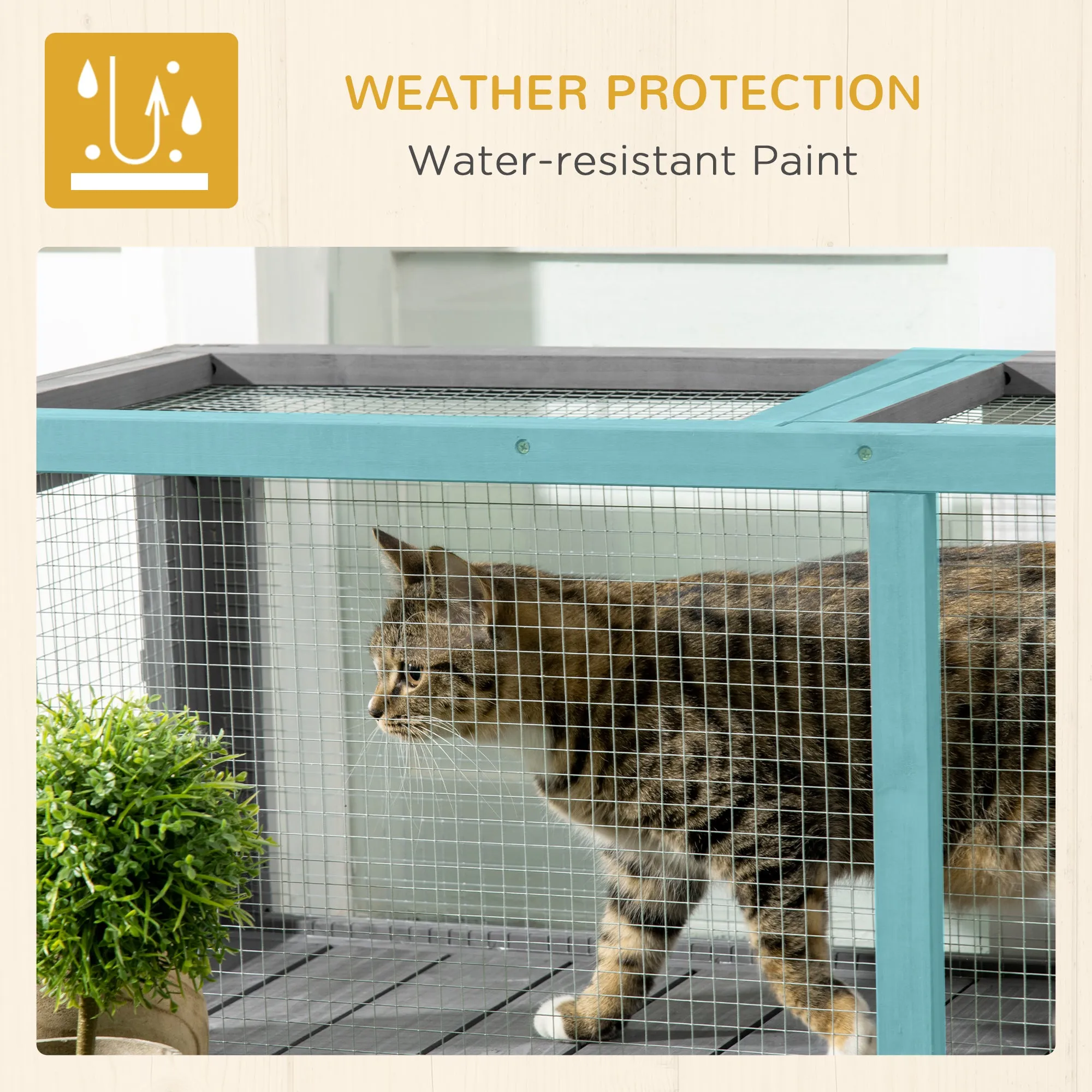 PawHut 150cm Large Cat Tunnel w/ Multiple Entrances