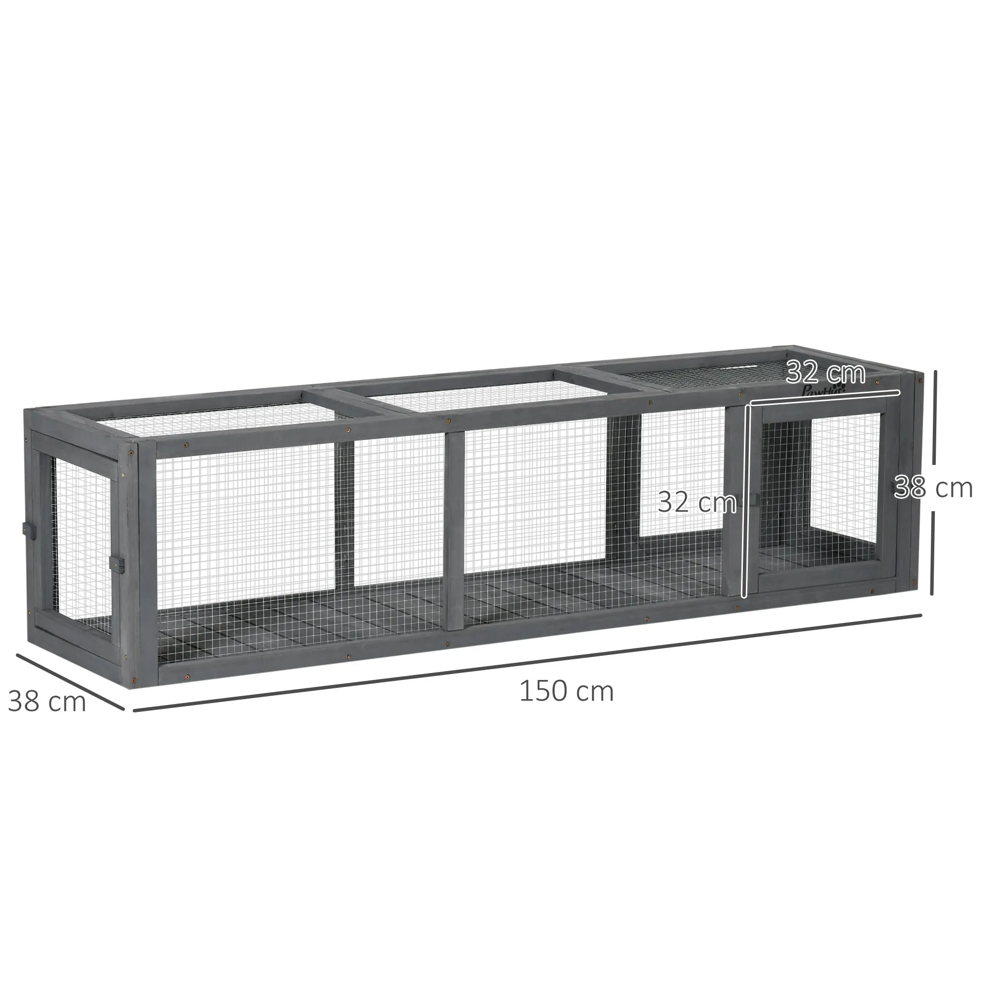 PawHut 150cm Large Cat Tunnel w/ Multiple Entrances