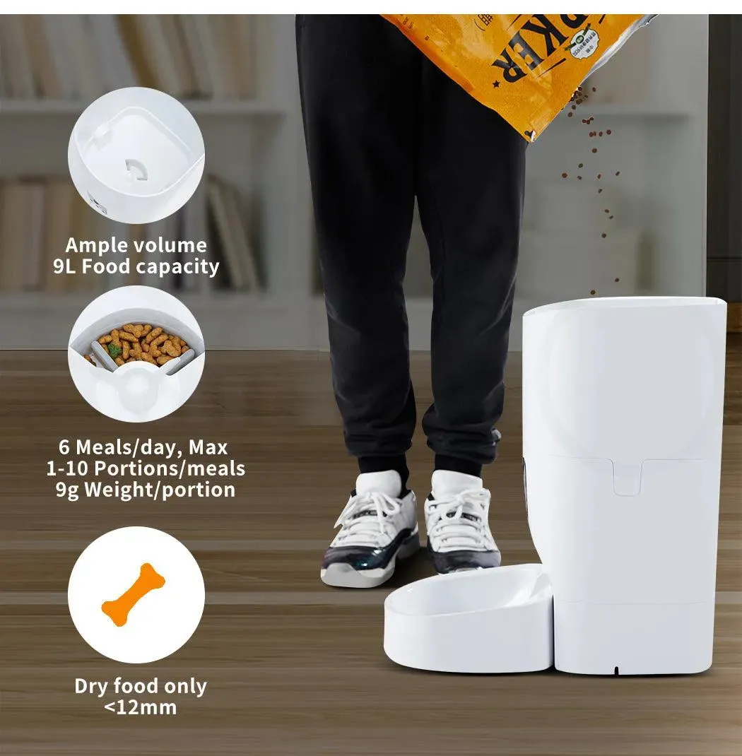 Pawz Pet Smart Feeder with Camera 9L