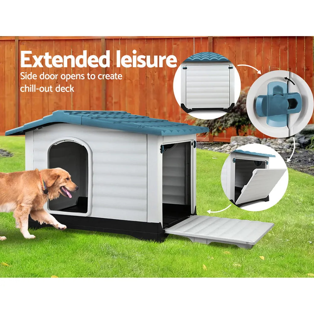 Pet Kennel Weatherproof, Blue