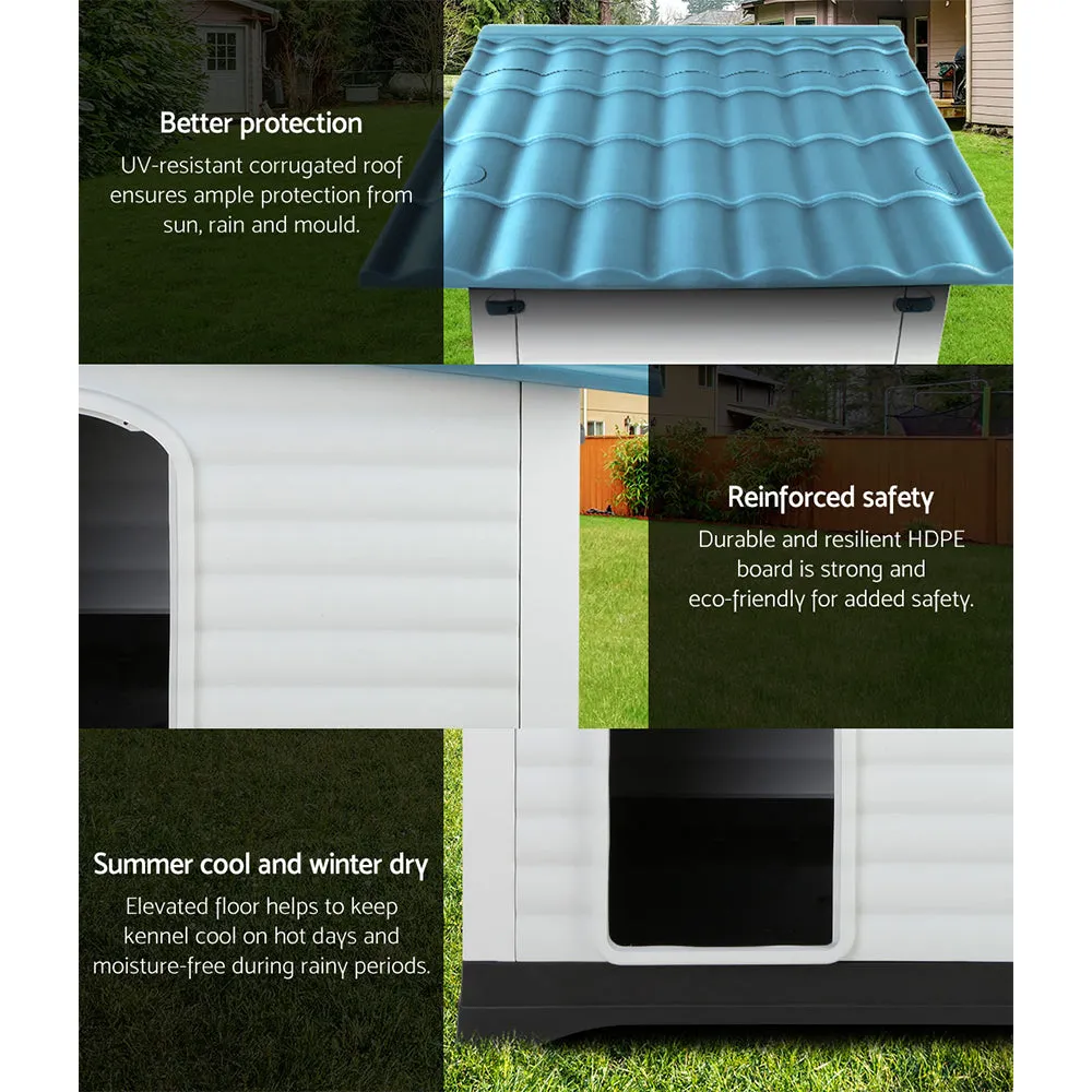Pet Kennel Weatherproof, Blue