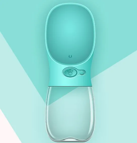 Portable Dog Water Bottle with Built-in Bowl