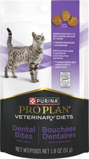 Purina Pro Plan Veterinary Diets Dental Bites Crunchy Cat Treats