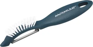 Rachael Ray Tools and Gadgets Nylon veg-a-peel Fruit/Vegetable Brush and Peeler, Marine Blue Large